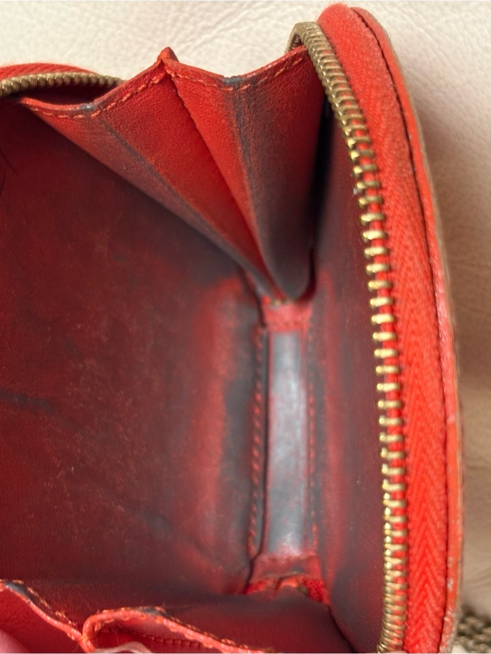 VTG LOUIS VUITTON x Stephen Sprouse Orange Vernis ROSE Coin Purse w/ Chain - Picture 10 of 14